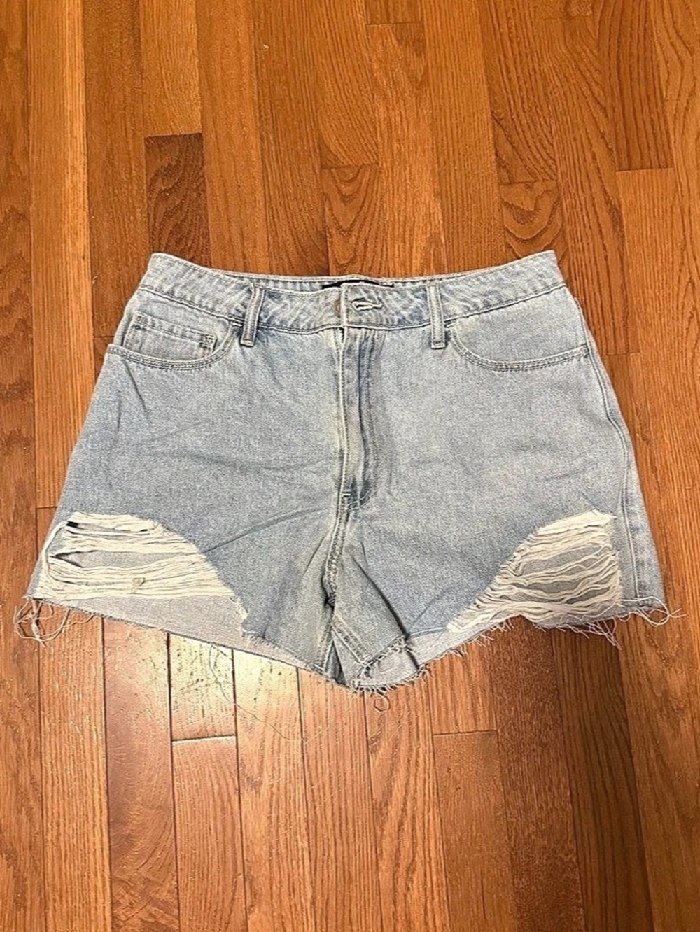 Hollister Ultra High-Rise Relaxed Mini Short 3" Shorts Blue Size 30